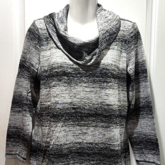 T by Talbots Ombre Stripe Cowl Neck Long Sleeve Shirt MP - Picture 9 of 9